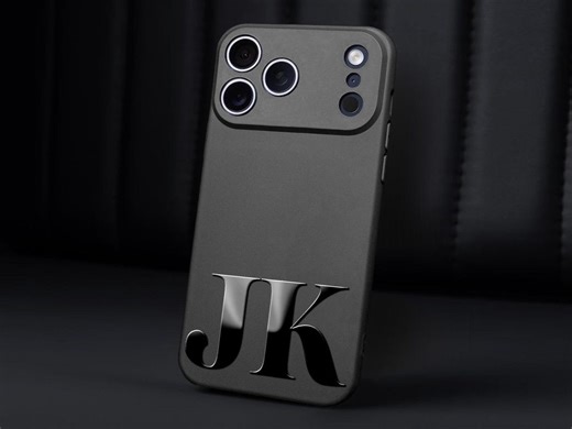 Custom Monogram iPhone Case: Initials Phone Cover - Etsy