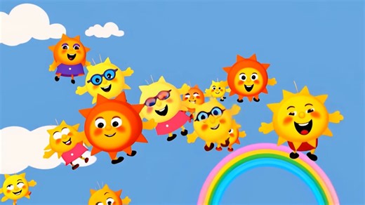 Smiling Sun Animation – Bright 3D Sun Cartoon Video