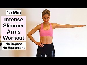 15 Min Intense SLIMMER ARMS Workout | No Repeat | No Equipment