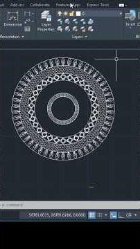 AutoCAD Creative Design✨ #viralshort #autocad#shorts @Learn_easilyhere