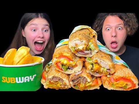 ASMR Subway Sandwich Eating Sounds Mukbang 먹방 Tati ASMR