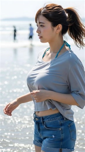 あいぼ（あいり） on Instagram: "何気ない瞬間ほど、心に残る。 新しい写真集の撮影の合間に、ちょっとひと息。 ありのままの笑顔も見てほしいな🌊☺️ #写真集撮影中 #オフショット #自然体の魅力 #海辺の時間 #あいぼ 笑顔の魔法 透明感 癒しのひとコマ 撮影の裏側 ビーチスタイル"
