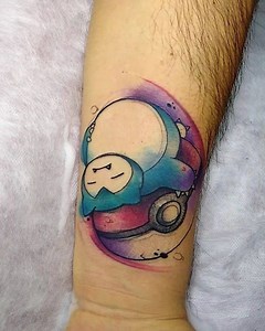 Trabajo de Dominick. . #snorlax . Estamos en Alameda los cedros 350 Chorrillos. . Atendemos de lunes a sab de 1pm a 9pm. Domingos de 1pm a 6pm. . Reservas o consultas por Interno ó al 964334457 . | GIOIA TATTOO | Facebook