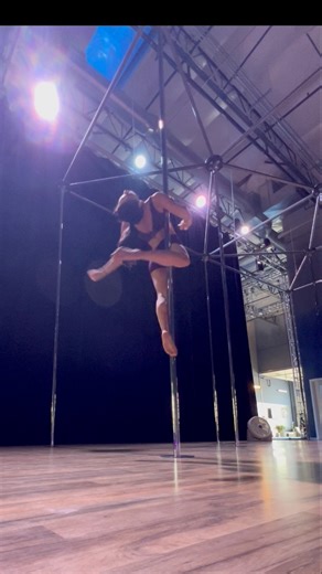 6.1K views · 54 reactions | Getting back into dance pole after six months, adding intention into each movement with less spin… Oct 2025 | XL Acrobatics | Facebook
