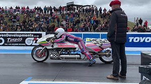 3.1M views · 6K reactions | Only the great Eric Teboul - Rocketman would be brave enough to straddle a motorcycle rocket! | CycleDrag | Facebook