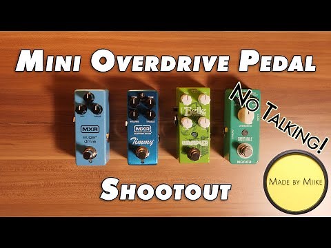 MXR Sugar Drive Mini vs. Custom Shop Timmy vs. Wampler Belle vs. Mooer Green Mile [No Talking]