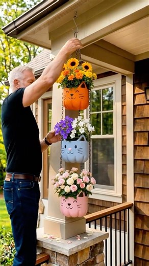 Amazing DIY Flower Pot Idea for Backyard Decor 😻🌹🌿