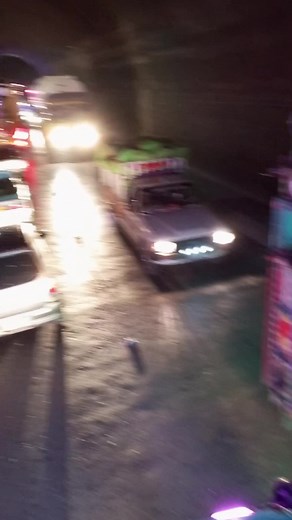 Exploring Urban Nightscapes: Vehicles in a Tunnel