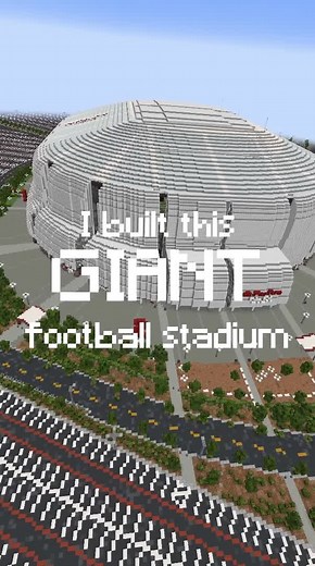 Giant Minecraft Football Stadium Build Experience