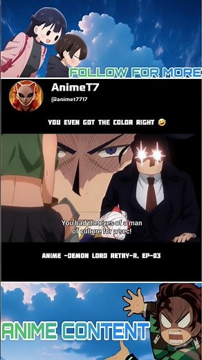 Demon Lord Retry R Ep6: Eyes of Culture Activated 👀😂 #IsekaiEcchi