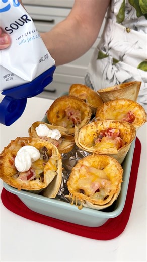 1M views · 4.9K reactions | Your family will love this easy appetizer I make tortilla cones and fill them with ground beef. | Justine Kameron | Facebook