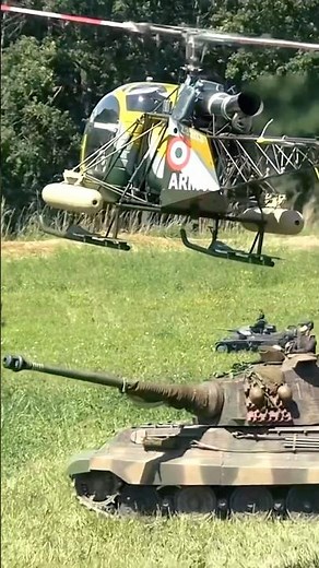 1:4 Scale RC Tiger Tanks vs Helicopter! 😳