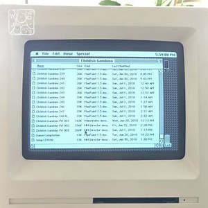 Pinot on Instagram: "In progress: Capturing Donald Glover dance in This Is America video. Using Macintosh SE computer, MacPaint software & MacroMind software. Currently: 375 frames."