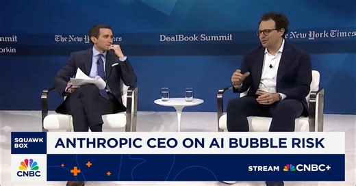 DealBook Summit 2025: Anthropic CEO on AI spending, AI bubble risk