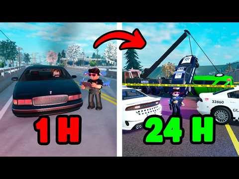 24 HORAS siendo POLICÍA en Liberty County | ER:LC