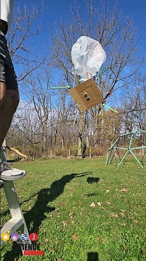 Slow motion drop test of Arduino model planetary lander
