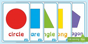 2D Shape Posters Dyslexia