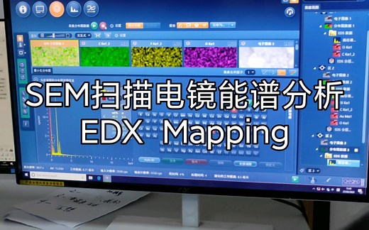 SEM扫描电镜能谱分析EDX Mapping