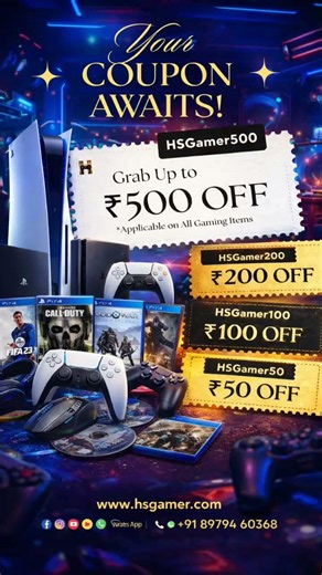 Special Discount Coupons on All PlayStation Gaming Products | PS5, PS4 Deals | HSGamer India