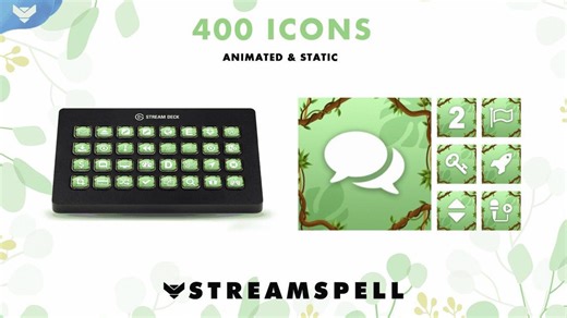 Nature Stream Deck Icons: Animated Greenery, Boho Style - Etsy
