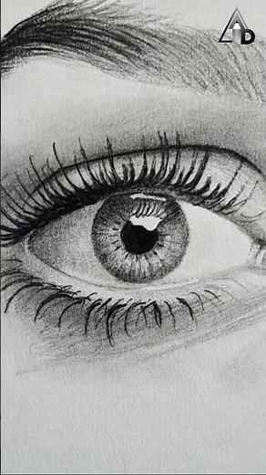 Draw Realistic Eye 😳 Graphite Pencil Drawing #drawing #pencildrawing #shortsfeed