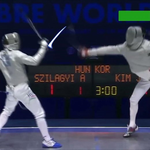 Airborne Switch and Finish — Kim Jun-ho’s “Jordan” Moment | Fencing Highlight #fencing #sports