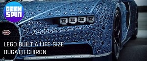 LEGO creates life-size drivable Bugatti Chiron race car with real engine