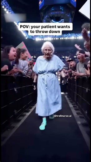 177K views · 2K reactions | When your patient wants to throw hands #medicalhumor #nursememes #nursehumor #nursepractitioner #nurselife | TrollNurse.ai | Facebook