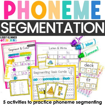 Phoneme Segmenting Activities for Short Vowels, Blends & Digraphs
