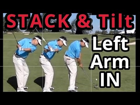STACK & TILT LEFT ARM IN Charlie Wi Mike Bennett & Young Gormanator #stack #golfswing #stackandtilt