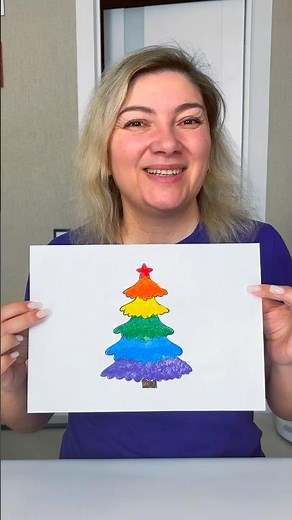 Two original ways to draw a Christmas tree.