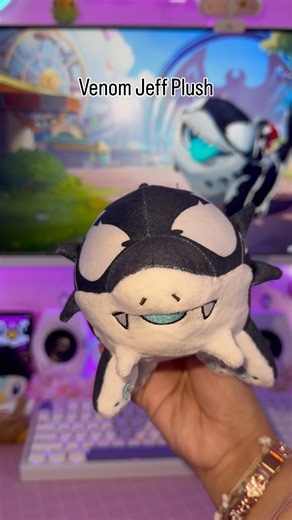 Venom Jeff Plush 🖤#jeffthelandshark #jeffplush #venom #marvelrivals #marvel #jeffthelandsharkplush