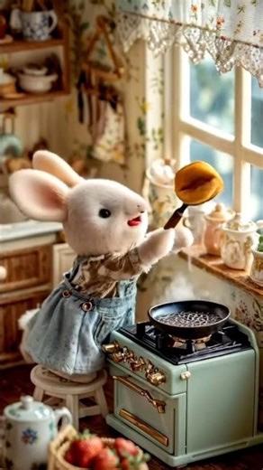 🐰 Cute Rabbit Morning Routine | Breakfast, Laundry, Gardening & Shower 🌸✨,being busy💼