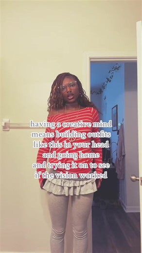 thought of adding the skirt on top in my statics lab this morning and i love it! #outfitinspo #fashion #fyp #selfexpression #creativity