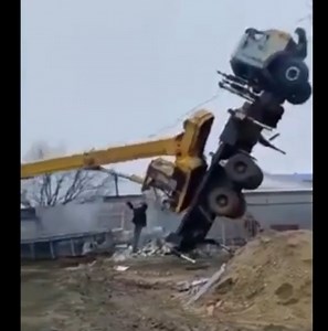 Crane Driver Tragically Crushed With His Overturned Crane