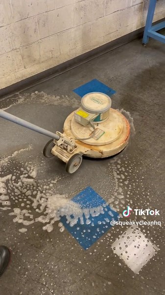 Couldnt even tell these floors are gray underneath all the dirt 😳🤯 #cleantok #stripandwax #floorcleaning #deepcleaning #satisfyingcleans #satisfyingvideo #dirtyjobs #cleaning #dirtyfloor #stripandwaxflooring #deepcleantok #deepcleaningtiktok #dirtycleaning #commercialcleaning