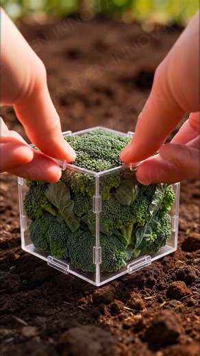 This Broccoli Grew Into a Perfect Cube 🥦🧊