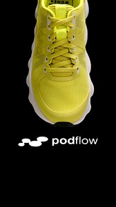 // The future of walking, designed with you in mind. The PODFLOW Walking Shoe has been performance tested and proven to promote a better walking experience. These sneaks feature breathable mesh for ventilation, an anatomical insole for extra cushioning, and articulated pods that provide stability with targeted support for each part of the foot. Plus the compression-molded rubber with a decoupled heel rocker promotes your natural walking motion. Get into the future, all with the Made for Women fi