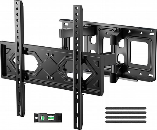 MountFTV Full Motion Articulating TV Wall Mount Swivel Tilting Bracket for 26-70inch Flat and Curved TVs, Max 400x400mm, Holds up to 99lbs