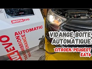VIDANGE EAT6 CAR Box on my BlueHDi C4 (160,000 miles) with the MOTUL EVO car !