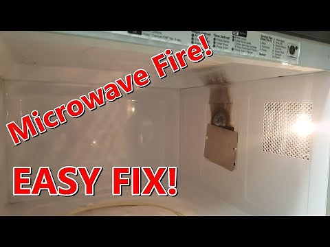 Is your Microwave catching fire or sizzling? Easy Fix!