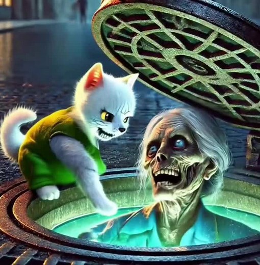 Heartwarming Tale of a Zombie Grandmother and a Little Kitten