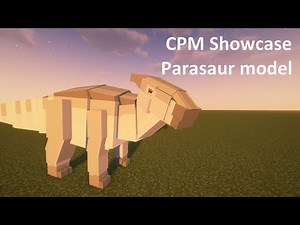 Minecraft Custom Player Models parasaur showcase