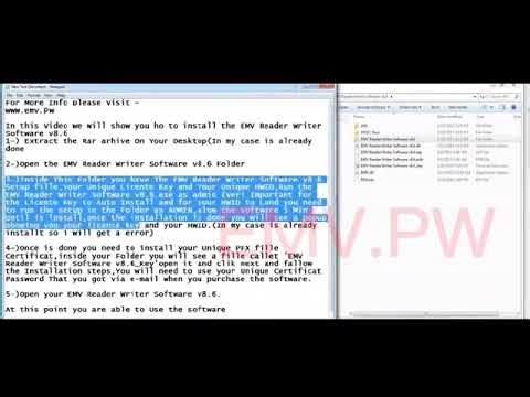 EMV software v8 6 EMV Reader Writer card#viral #trending