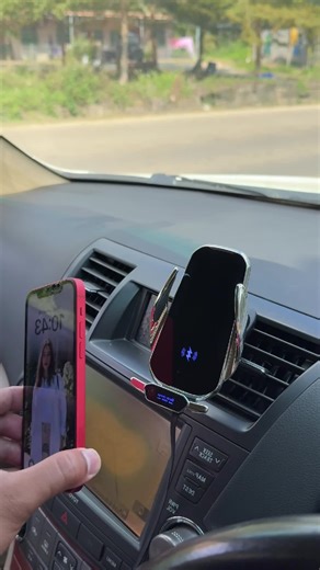 RGB Wireless Charging Car Phone Holder