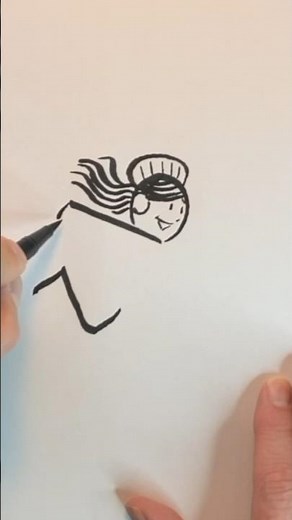 This Number Trick Makes Drawing an Ice Skater SO Easy #art #tutorial #shorts