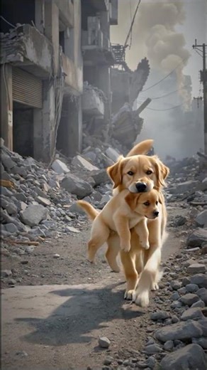 She Carried Her Puppy Through the Smoke.