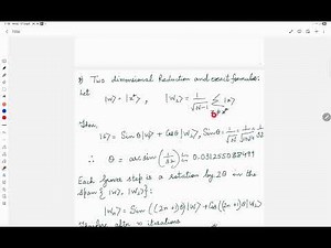 Numerical Example for Grover Search Algorithm