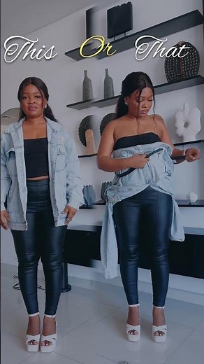 Viral jean jacket hack. How to crop your denim jacket #fashion #fashionhacks #shorts #viral