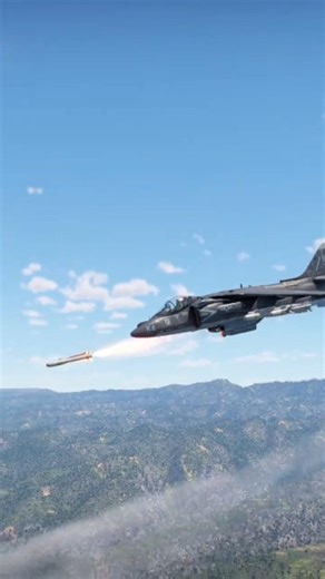 Sea Harrier AGM Missile Launch Sequence